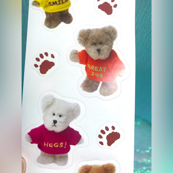 RARE Vintage VHTF Boyds Bears Mini Bears 1 Sticker Sheet - Picture 3 of 5
